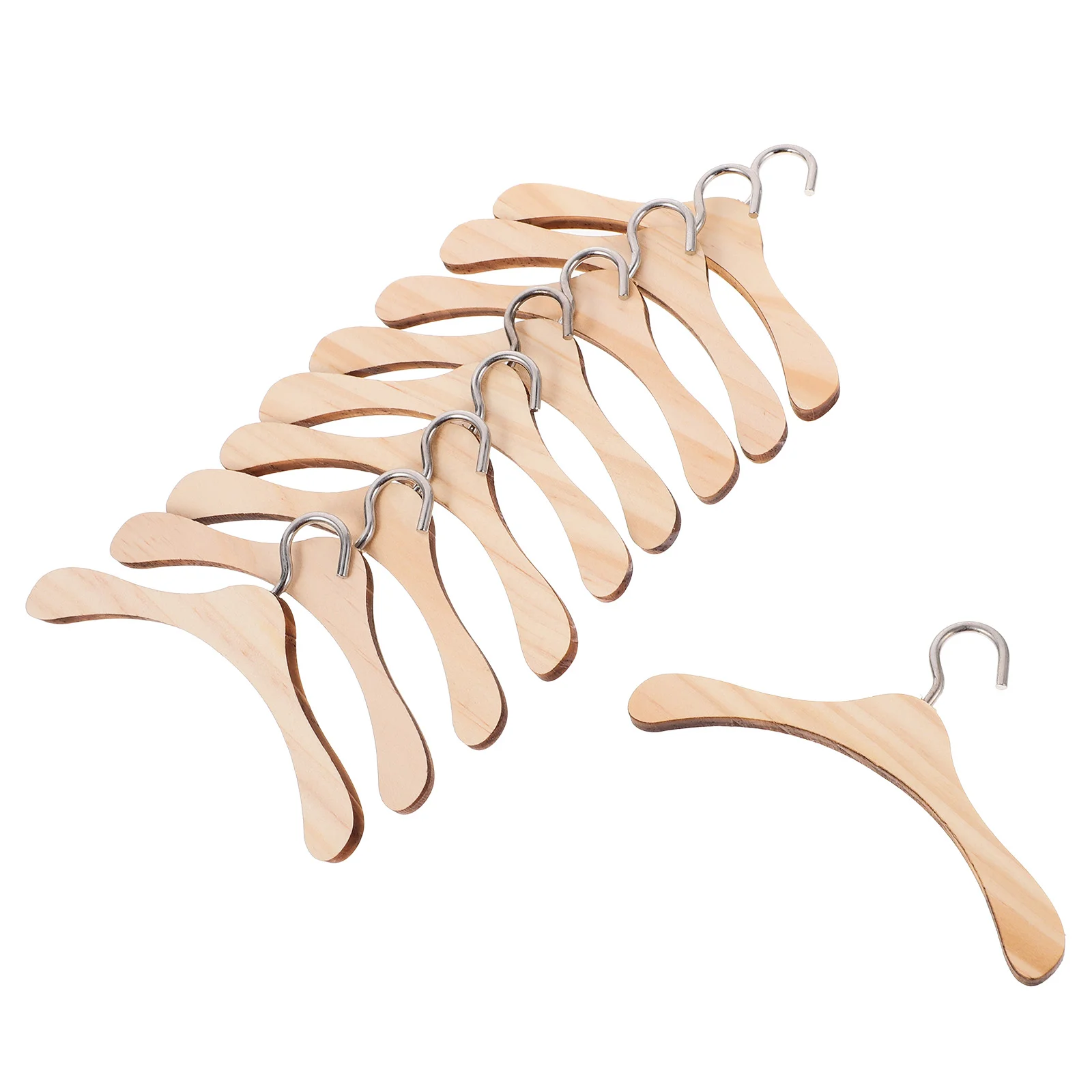 

10 Pcs Clothes Hangers for Accessories Pants Wooden Boys Baby