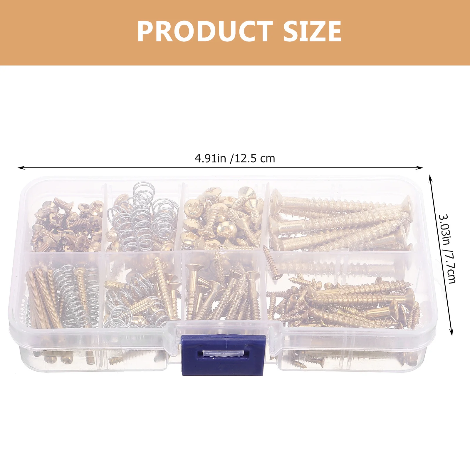 1 Satz Gitarrenschrauben-Kombi-Set, multifunktionale Werkzeuge für Gitarristen, Gitarrenbauer, einschließlich 8 Arten von Schrauben für verschiedene Reparaturen