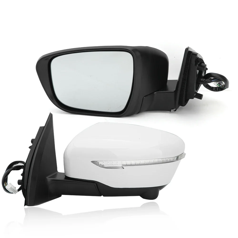 Automotive Parts White Assembly Wing Back Door Mirror 13 Pin Rear View Rearview Side  For Nissan Qashqai J11 2014-2020