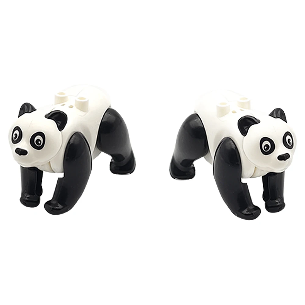 1 pcs MOC Animal building blocks Panda block Zoo series Scene with assembling toy giant panda assembling DIY toy