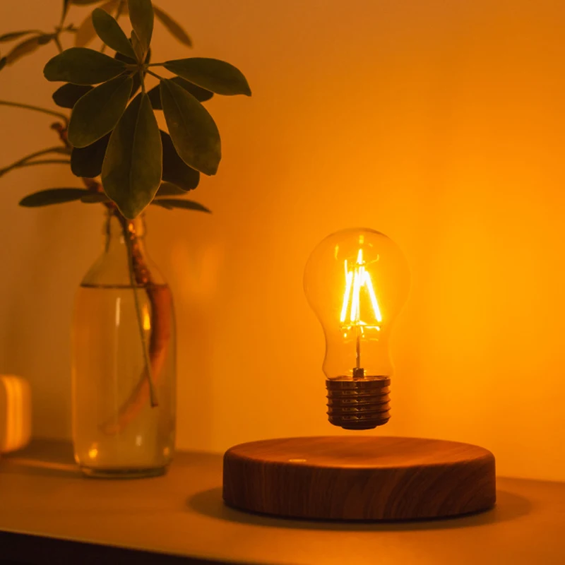Magnetic Levitation Lamp Creativity Floating Glass LED Bulb Home Office Desk Decoration Birthday Gift Table Novelty Night Light