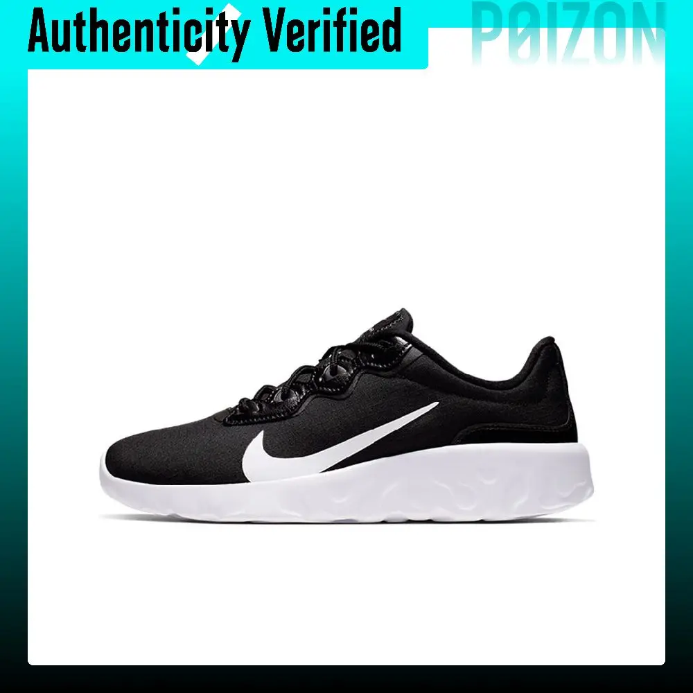 Nike Explore Strada Running Shoes Unisex Low-top Black White CQ7626-002