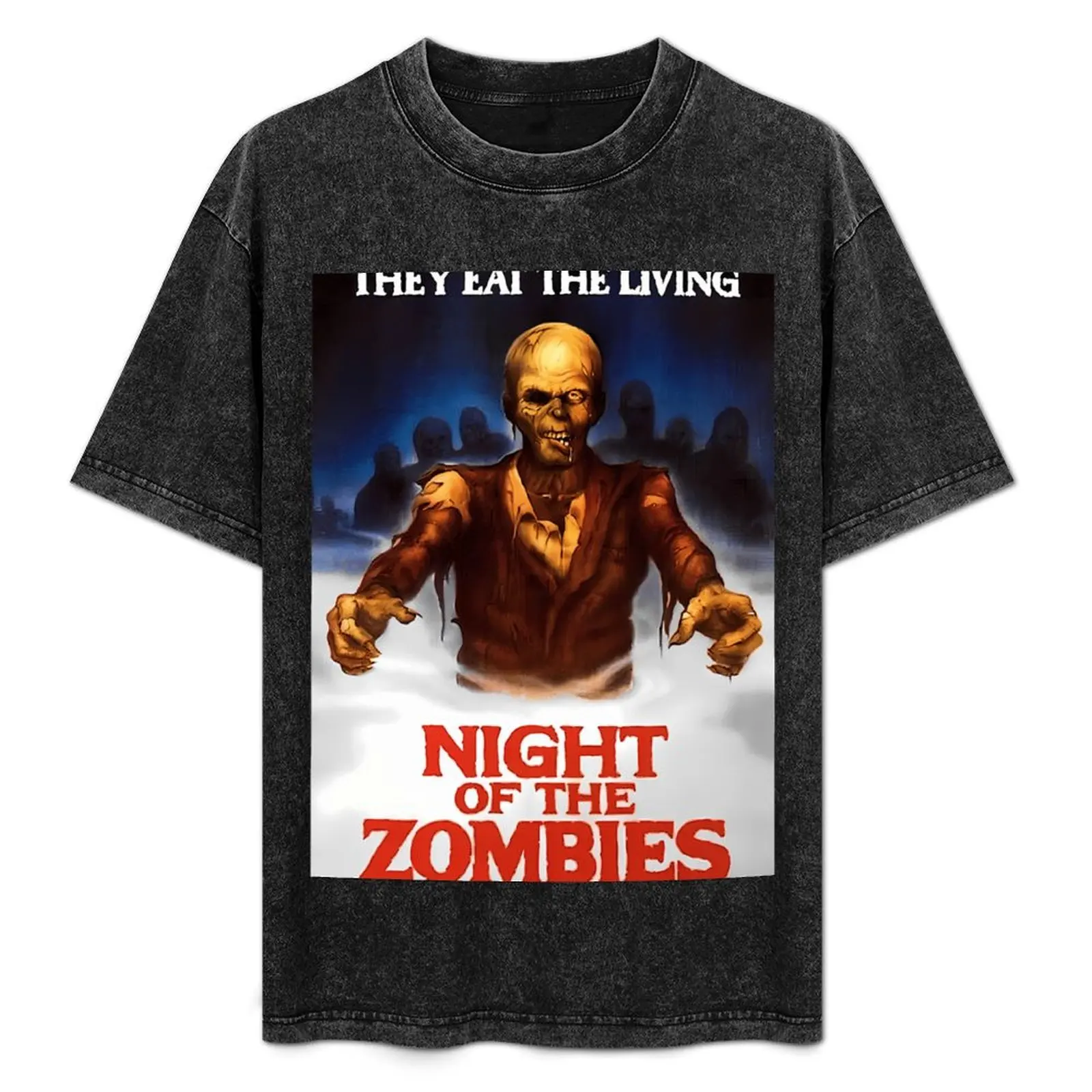 

NIGHT OF THE ZOMBIES T-Shirt Construction Work Tee Shirt