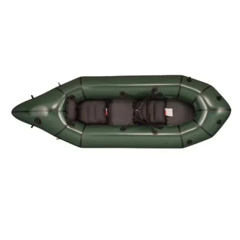 TPU or PVC Inflatable Kayak Whitewater Packraft Drifting Rowing Drop Stitch Hull Drop Stitch Floor Sport Style Outdoor Kayak