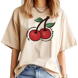 Cherry top women streetwear t shirt female harajuku clothes