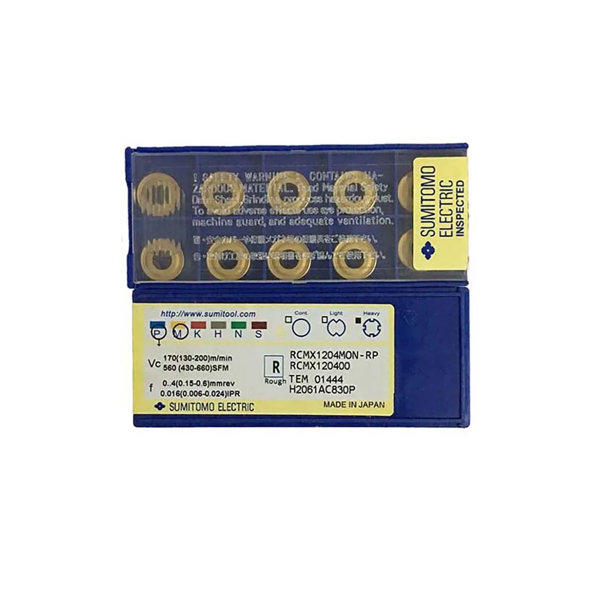 

100% Original RCMX1204MON-RP AC830P Carbide Positive Button Milling & Turning Inserts