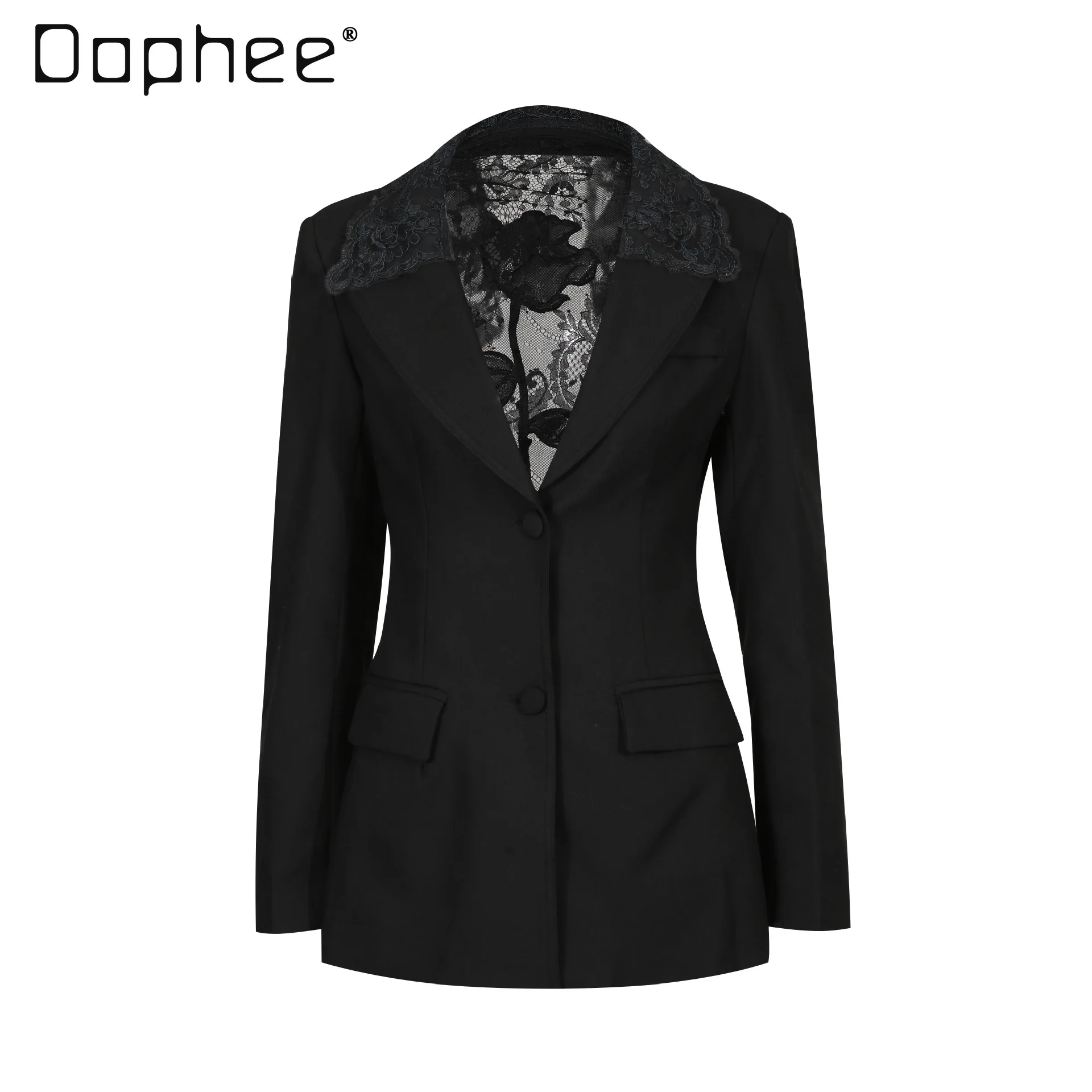 جديد خريف 2025 سترات مثيرة للفتيات المثيرة بتصميم عتيق للتخسيس الراقية من الدانتيل بدون ظهر للنساء سترة عصرية فريدة من نوعها OL