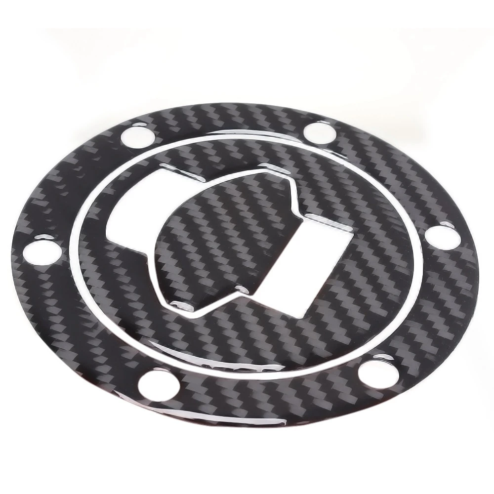 3D Carbon Fiber Tank Gas Cap Pad Filler Cover Sticker Decals For BMW R1200RT K1200S F650 R1150 R/RS/GT/LT