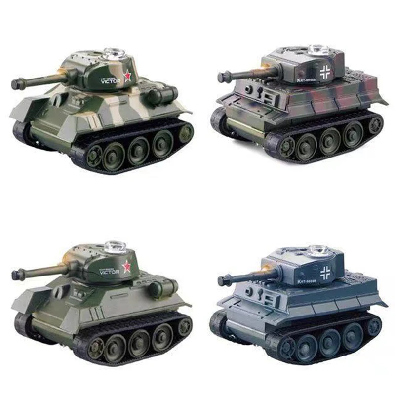 Mini RC Tank Model Electronic Vehicle Radio Control Portable Pocket Remote Control Tanks Simulation Gifts Toys for boys