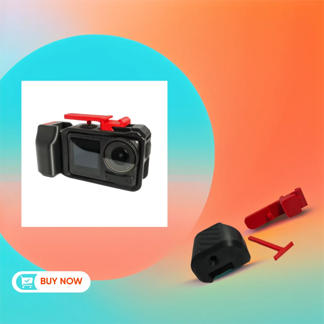 

3D Printing Street Grip Vlog Holder Combo Camera Grip for DJI Action 3/4/5 Pro- Action Camera Accessories