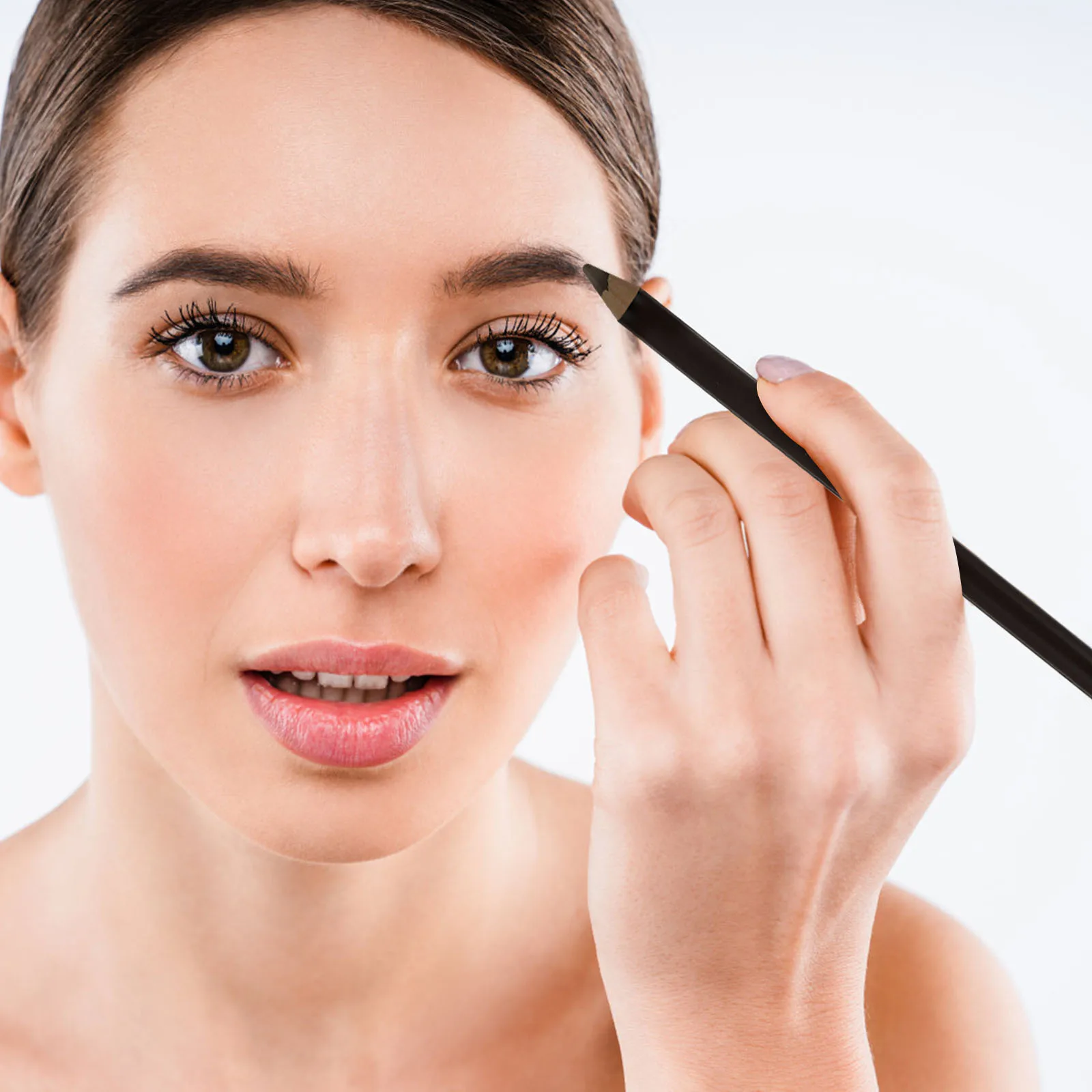 قلم حواجب مقاوم للماء، قلم حواجب مدمج ومحمول، أداة حواجب احترافية #5