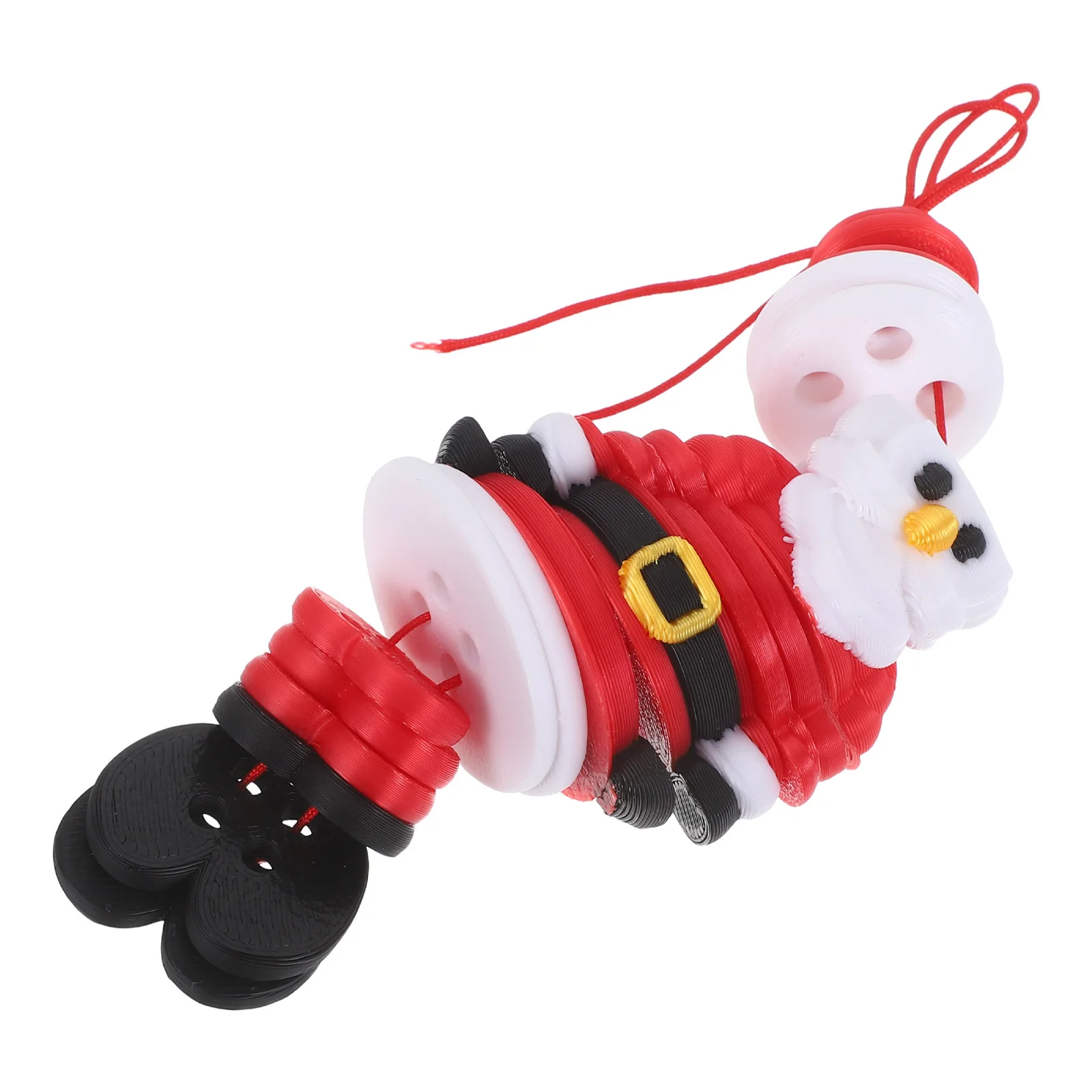 

1Set DIY Santa Claus Hanging Ornament Button Craft Christmas Tree Decoration Unfinished Holiday Decor for Festive Celebrations