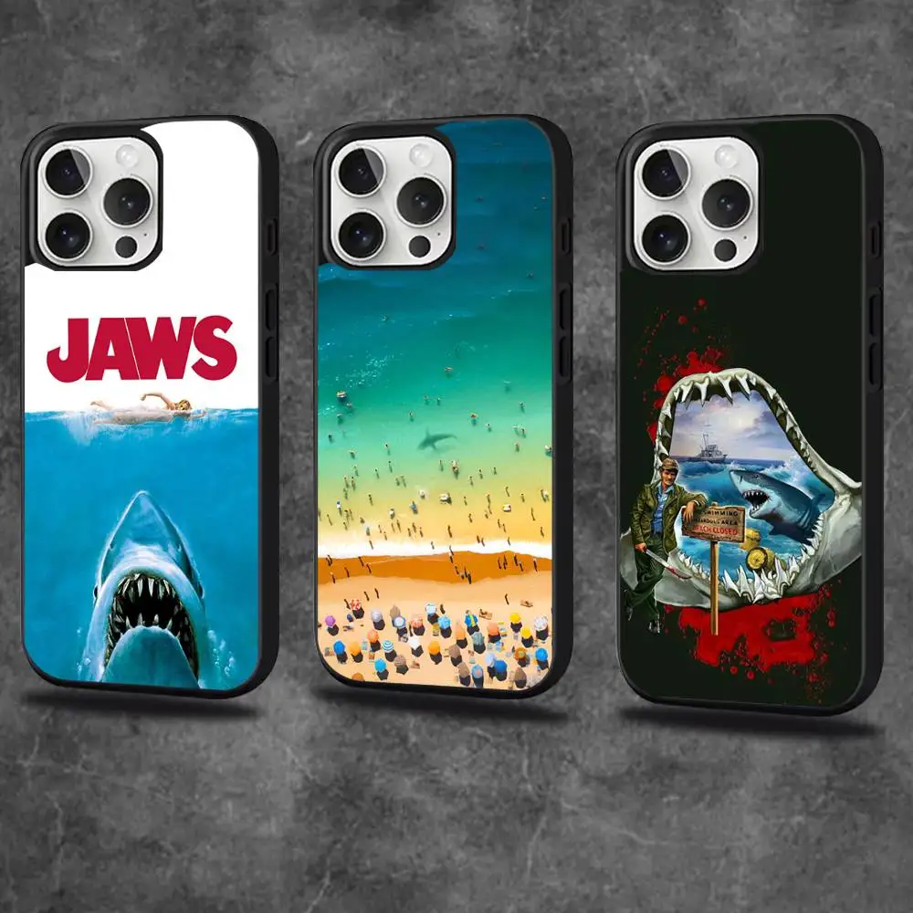 حافظة هاتف فيلم J-Jaws-es لهاتف iPhone 17,16,15,14,13,12,11,Pro,Max,Plus,Mini,SE4,E شحن لاسلكي مغناطيسي Magsafe