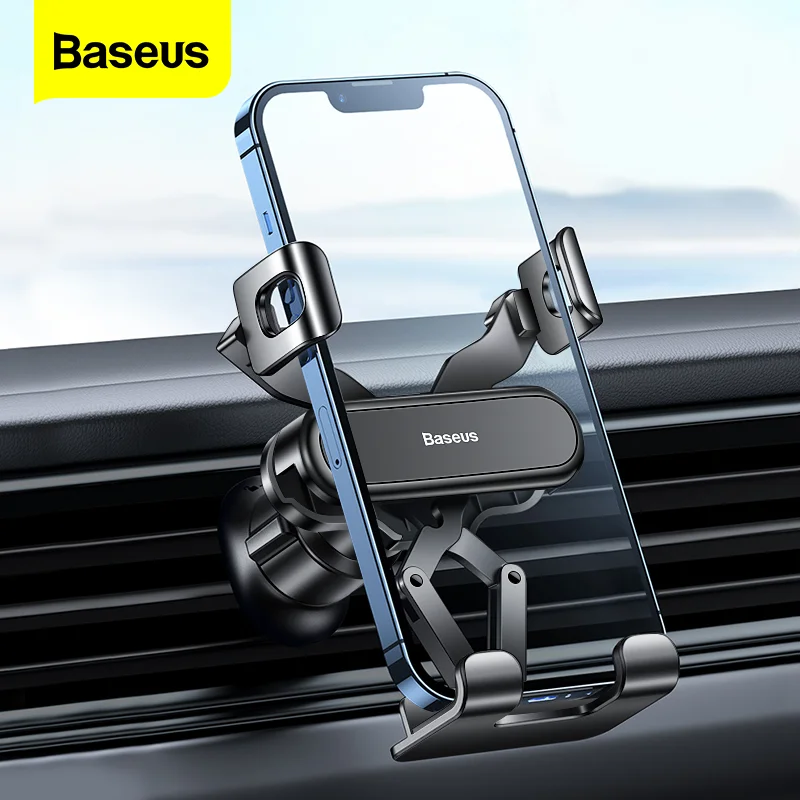 Soporte Baseus Gravity para teléfono de coche, soporte Universal para salida de aire de coche, soporte GPS para teléfono para iPhone 14 13 Pro Max Xiaomi Huawei