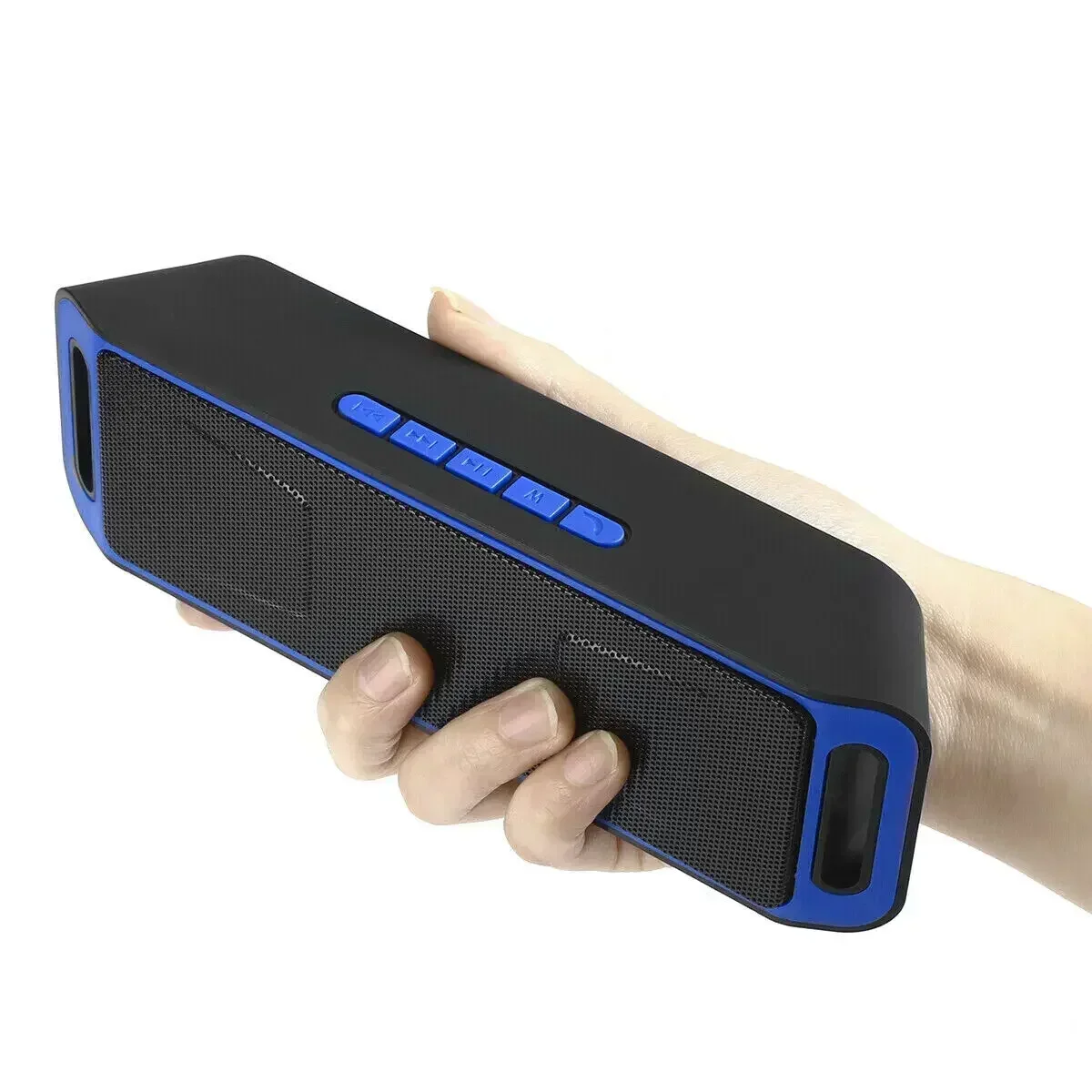 Mini-luidsprekerversterker Stereo Subwoofer Luidspreker TF/FM-radio USB Ingebouwde microfoon Dubbele bas