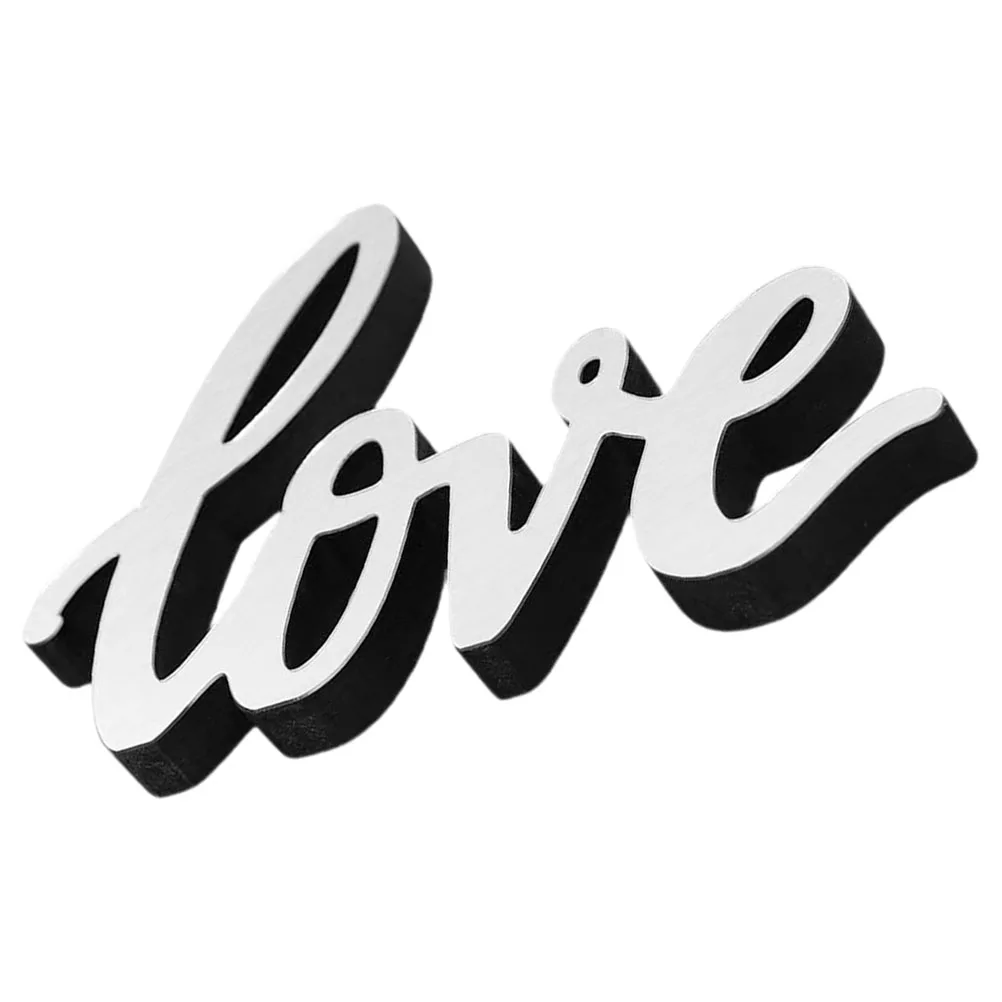 

Ornament Mirror Letter Sign Ornaments Desk Wall Decor Household Acrylic Desktop