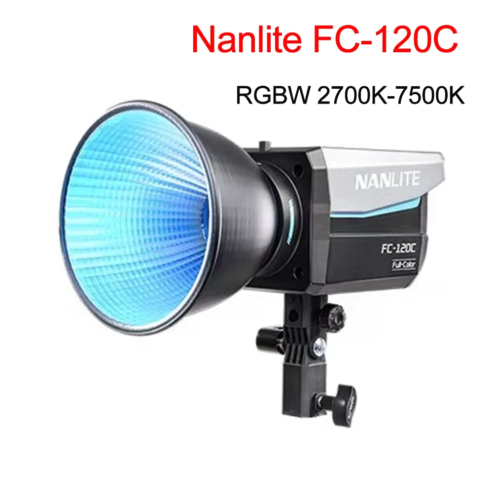 Nanlite FC-120C RGBW 2700K-7500K التصوير الفوتوغرافي الاحترافي ملء الضوء لاستوديو الفيديو البث المباشر في الهواء الطلق