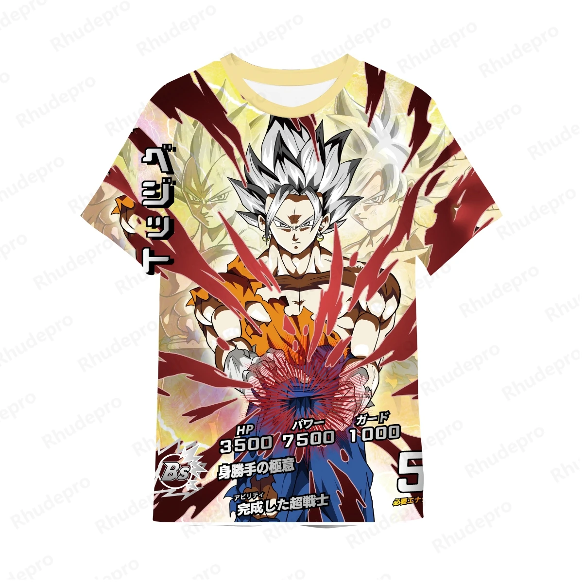 Camiseta de Dragon ball Z para hombre y mujer, camisa con estampado 3D de Anime, Cosplay de Goku, de calle, Unisex, de gran tamaño, novedad de 2024