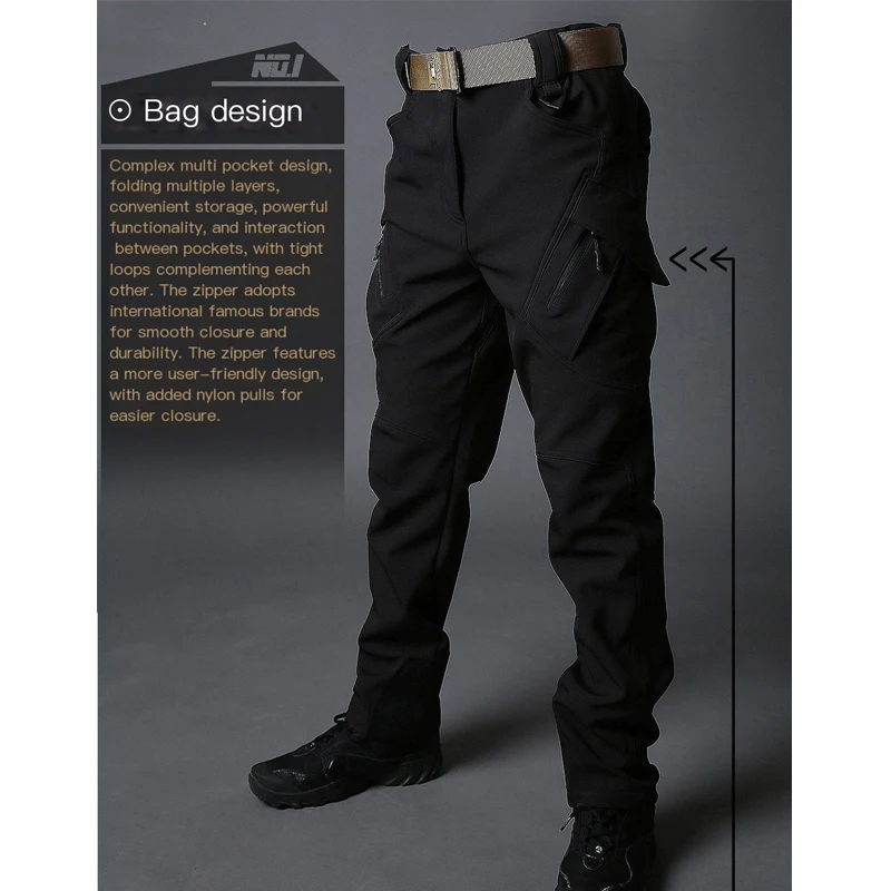 TRVLWEGO الرجال الخريف السراويل التكتيكية في الهواء الطلق الرحلات غير رسمية التجفيف السريع خفيفة الوزن مقاوم للماء المشي لمسافات طويلة السراويل البضائع 6 جيوب