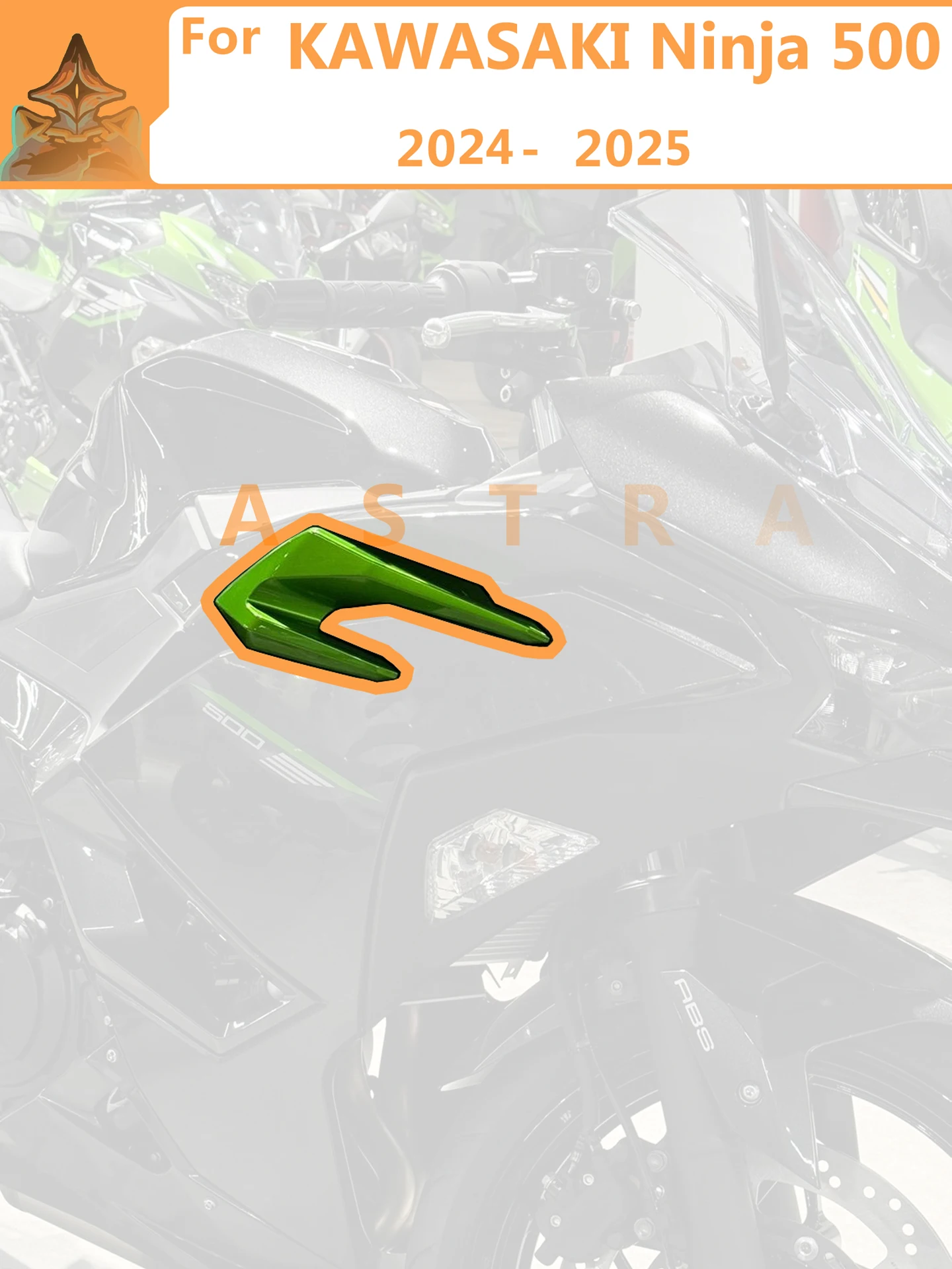 For Kawasaki Ninja500 Ninja 500 2024 2025 2026  24-26 Motorcycle Accessories Gas Tank Air Intake Vent Fairing Fit