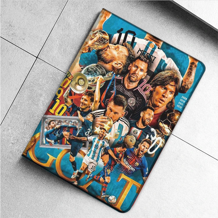 

Football Superstar M-Messi-i Case For iPad 10.2 789th Air 1 2 3 Mini 1 2 3 5 Case Luxury Silicone For iPad Air 4 iPad Pro11 Case