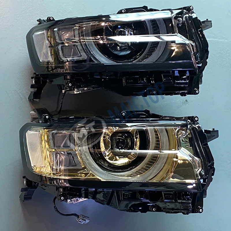 Maictop Car Accessories Upgrade Front Led Golden Headlight Head Light for Land Cruiser 300 Lc300 Fj300 2023 2022 - Image 3