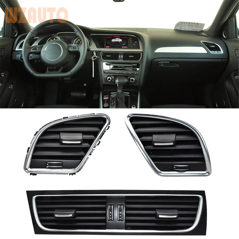 

Side Air Vent Dashboard Air Condition Outlet Vent Center/ Left/Right Ventilator Grille For Audi A4L 2013 2014 2015 2016