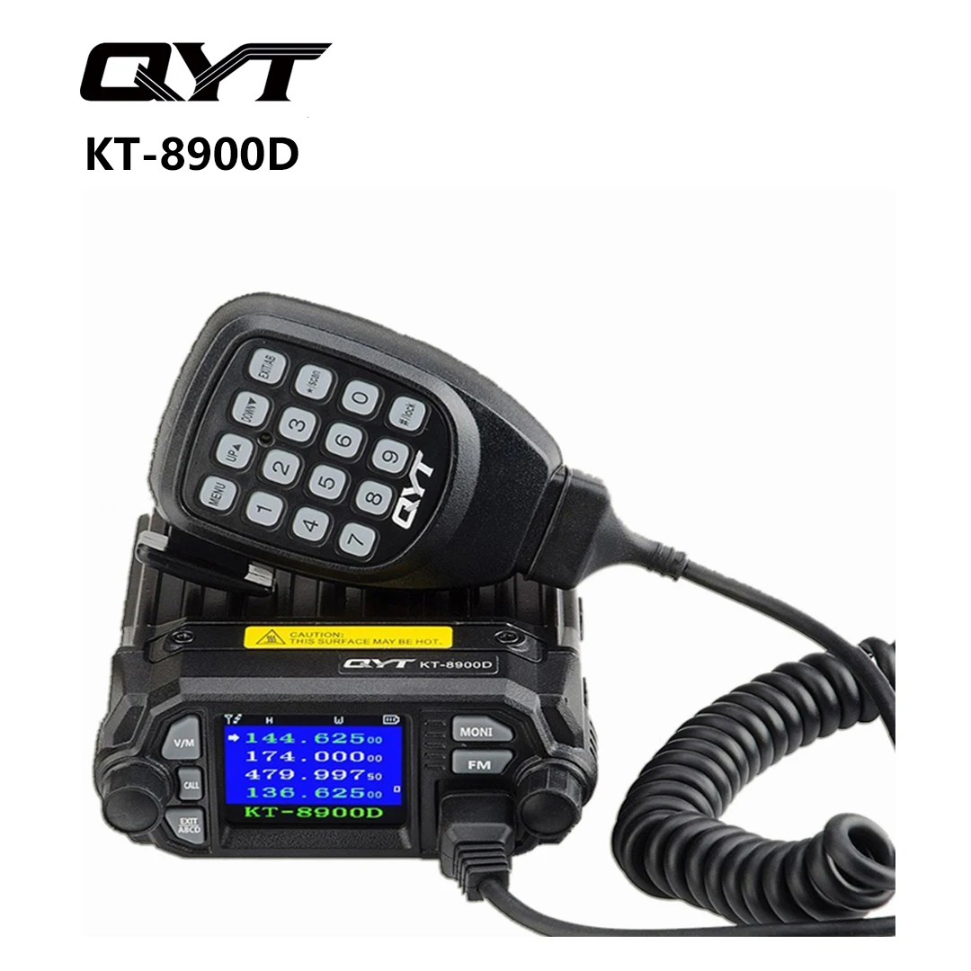 QYT KT-8900D Walkie Talkie 25W 136-174/400-480MHz Dual Band VHF/UHF Quad Watch Car Mobile Radio