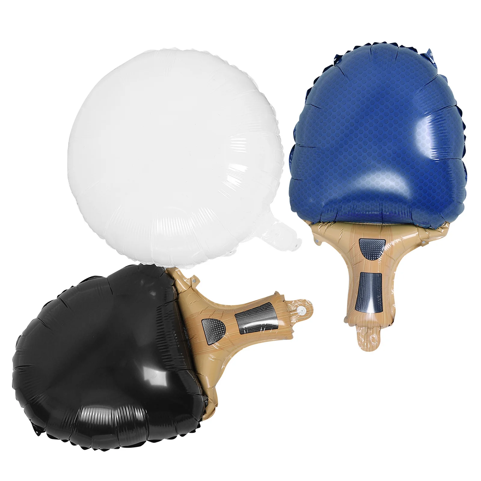 

3Pcs Table Tennis Paddle Balloons Sports Party Favors Creative Decoration Supplies Inflatable Foil Balloons Easy to Hang