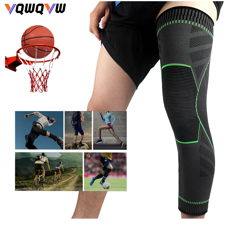 

1Pcs Full Leg Sleeves Long Compression Knee Sleeves for Basketball, Arthritis Cycling Football, Reduce Varicose Veins Swelling