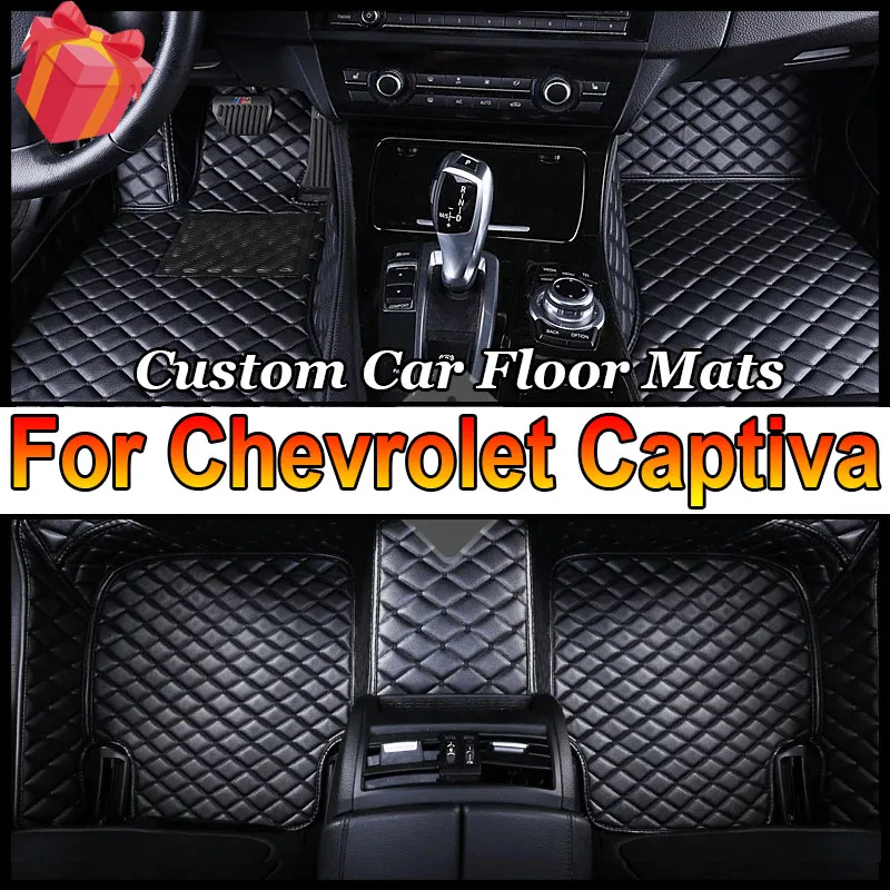 

Car Mats For Chevrolet Captiva 7seat C100 C140 2006~2010 Anti-dirt Carpets Leather Mat Rugs Pad Interior Parts Car Accessories