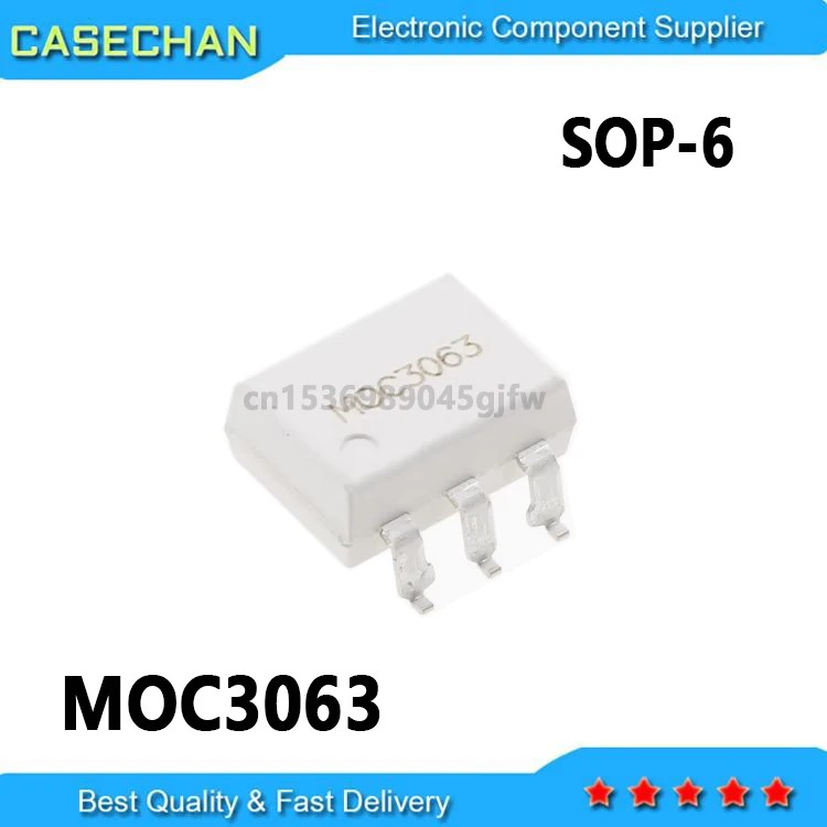 10PCS New and Original SOP-6 MOC3063  MOC3063
