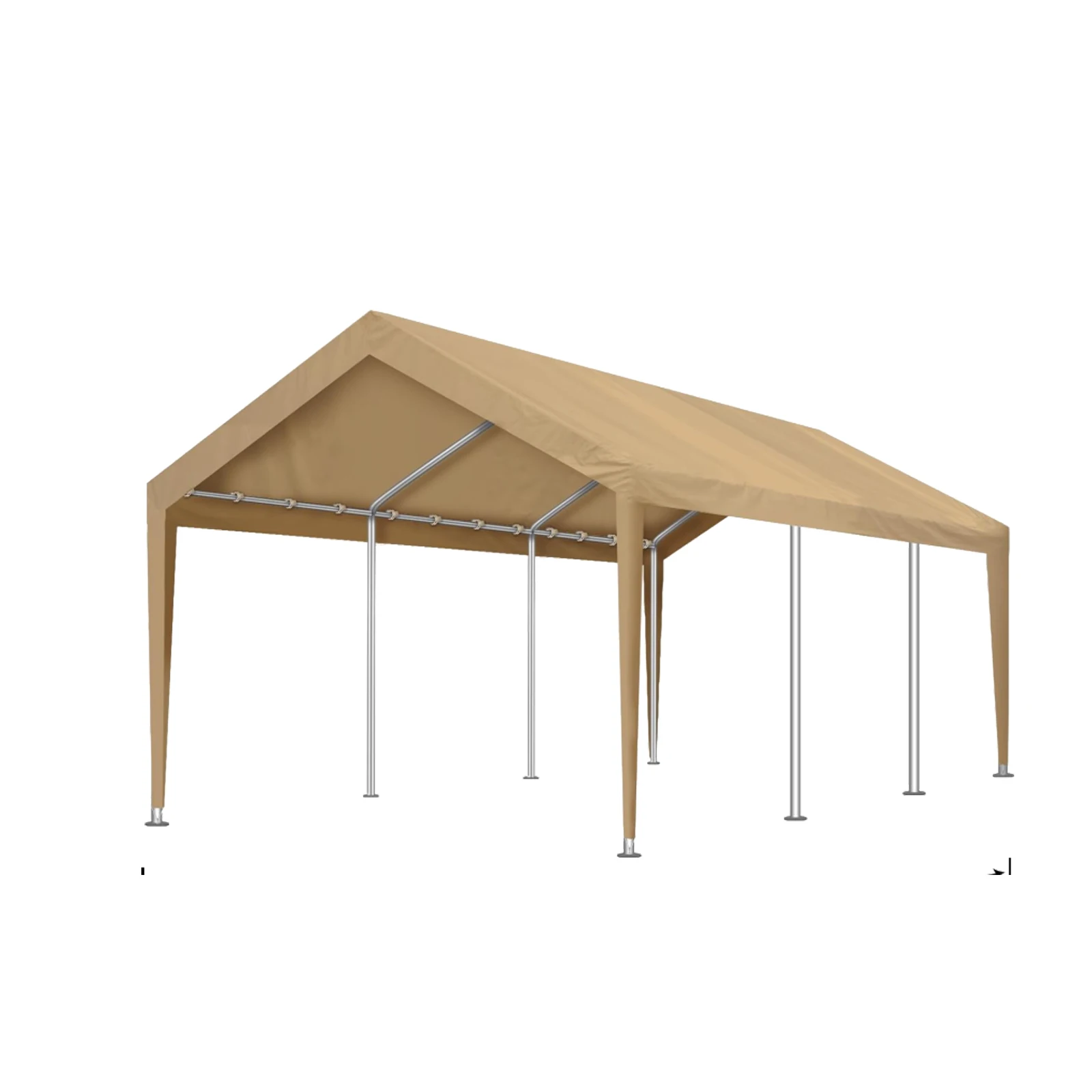Replacement Canopy Cover Top Heavy-Duty Carport Cover - 200G PE Waterproof & UV-Resistant Replacement Canopy Top Only