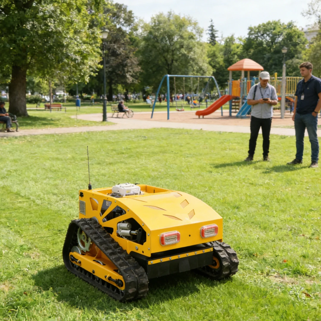 

Customized Intelligent Tracked Lawn Mower with Optional GPS Remote Control 2026 New Model