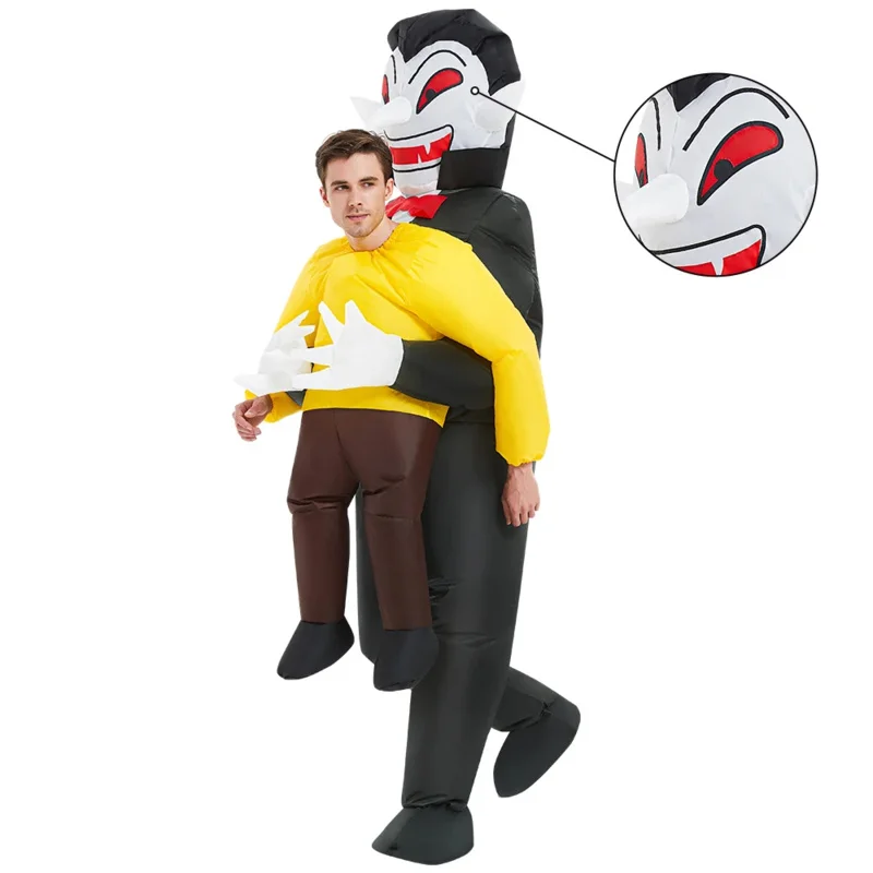 Disfraz inflable de fantasma terrorífico para adultos, traje de bruja, Purim, Cosplay de Anime, juego de rol, vestido de fiesta de Carnaval