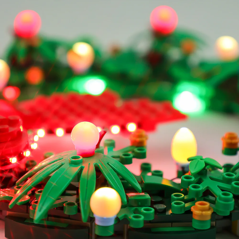 Kit de luz LED para presentes de Natal Grinalda 2 em 1 40426 Conjunto de blocos de construção (NÃO inclui o modelo)