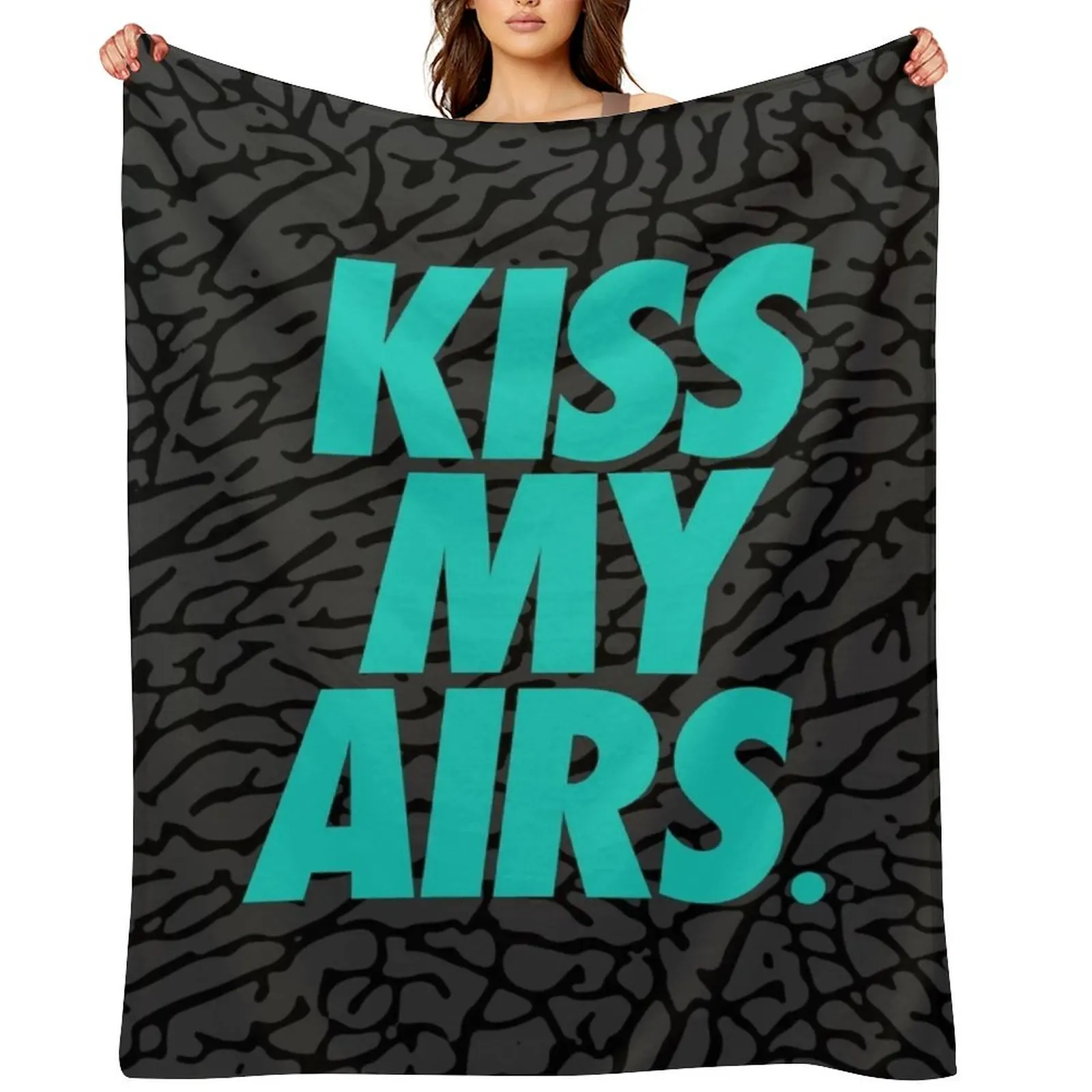 

Kiss My Airs x Atmos Throw Blanket Loose Luxury St Single Sofa Throw Blankets