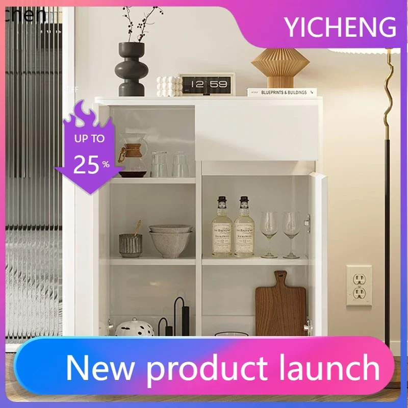 

LYY living room finished dining side cabinet white modern simple small apartment kitchen half wall thin side cabinet