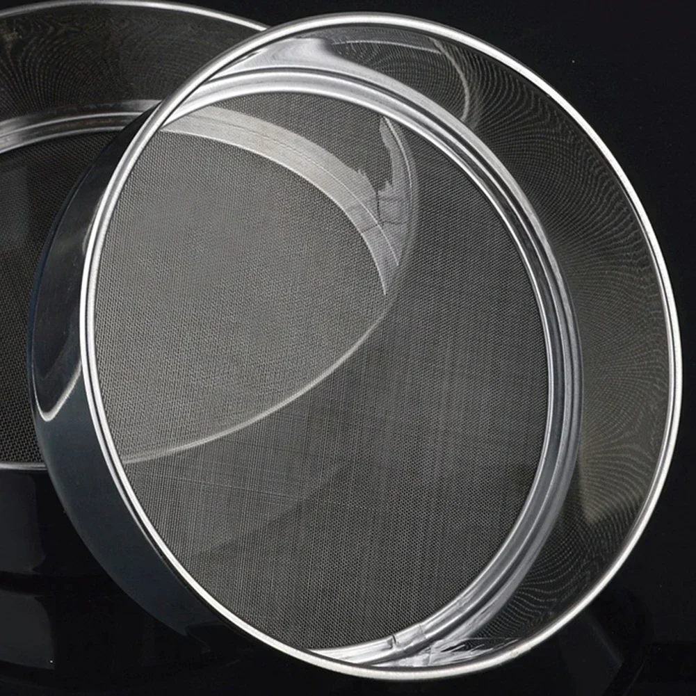 Stainless Steel Flour Sieve 40 Mesh Filter 15/20/25/30CM Kitchen Mesh Flour Sifter Flour Sieve Sifters Shakers Mesh Baking Tools