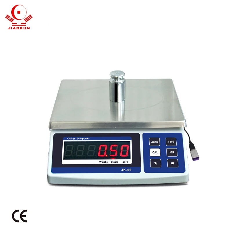 Automatic weight saving time 30kg electronic scale U disk storage table weighing record EXCEL table