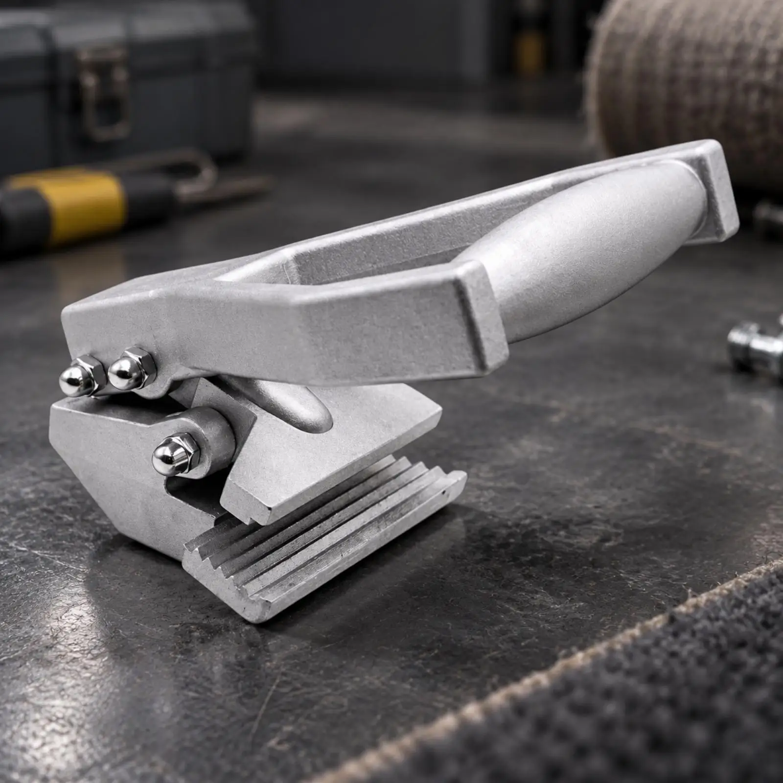 Hand Tool Die-Cast Aluminum Carpet Removal Clamp Tool Carpet Puller with Serrated Jaw Textured Gripping Surfaces
