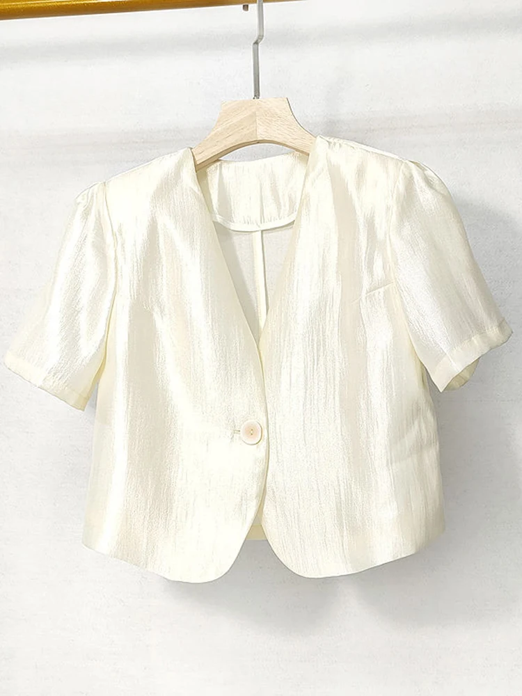 

Женский кардиган-жакет с V-образным вырезом и одной пуговицей, повседневный, модный, весенний, из полиэстеровой смеси