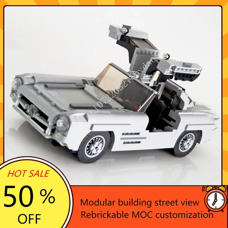 1084PCS MOC City Transportation MOC-10262 MB 300SL Model Custom Puzzles  DIY Creative Education Assembly Puzzle Xmas Toys Gift