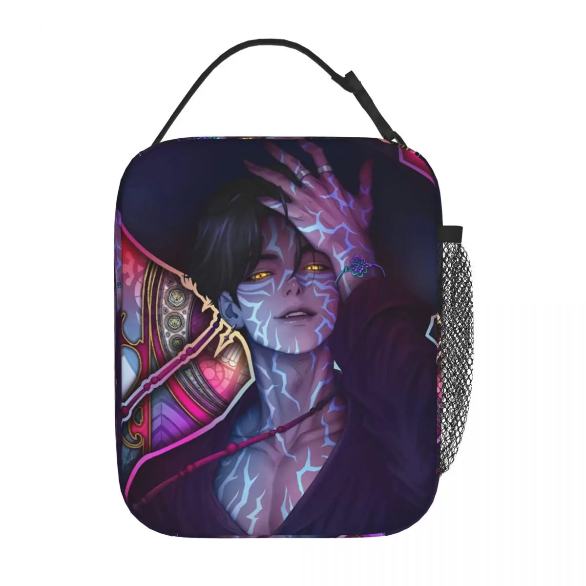 

Saja Boys Kpop Demon Hunters Insulated Lunch Bag Cooler Lunch Container Large Tote Lunch Box Men Women Beach Picnic