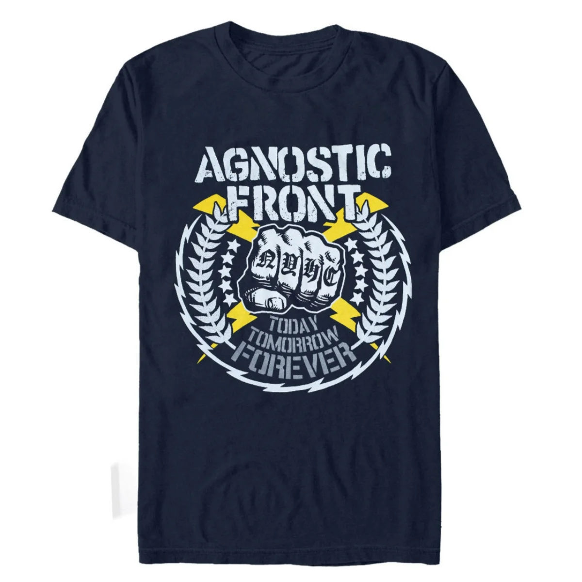 Camiseta de algodón de la banda Agnostic Front, camiseta unisex de manga corta de verano, camiseta de marca de moda, informal, de lujo, Vintage