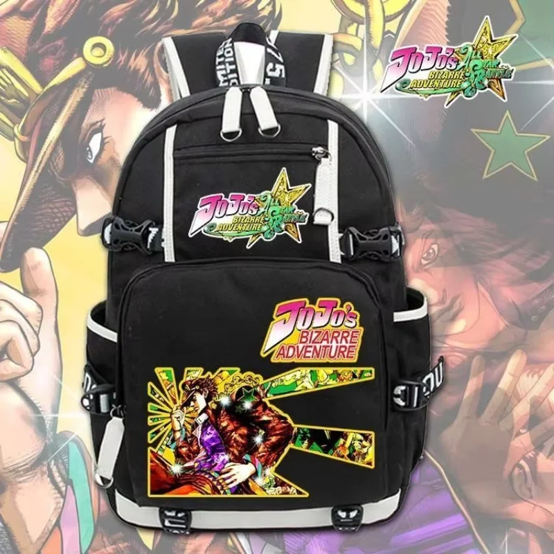 JoJo's Bizarre Adventure Kujo Backpack Knapsack Packsack Travel School Otaku Bag