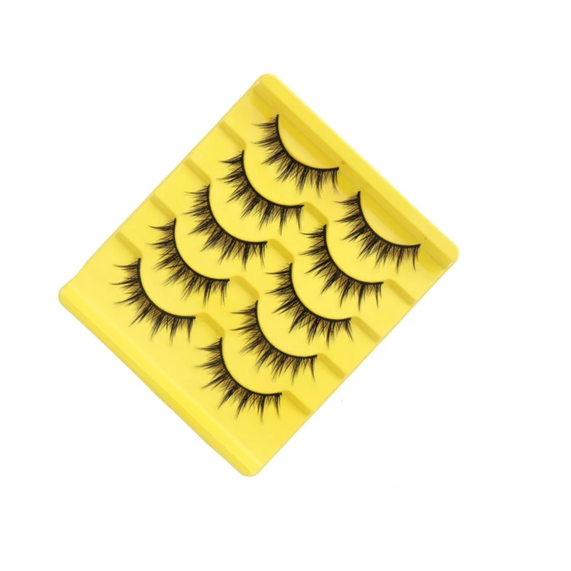 Ciglia finte morbide e soffici individuali lunghe Manga naturali sottili affusolate ciglia finte personalizzabili aspetto migliorato trucco di bellezza