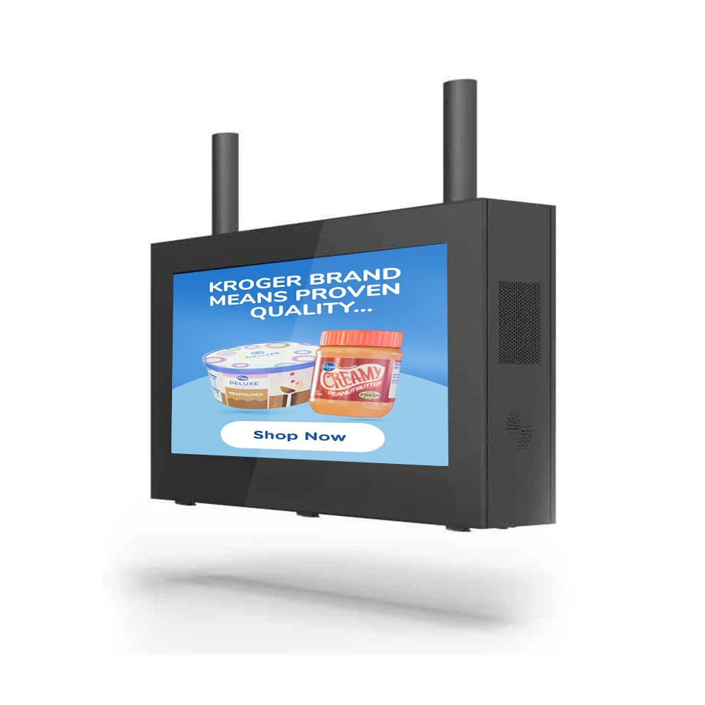 

27 32 Inch Outdoor Wall Mounted Waterproof Kiosk Advertising Devise Digital Signage High Brightness Display Screen