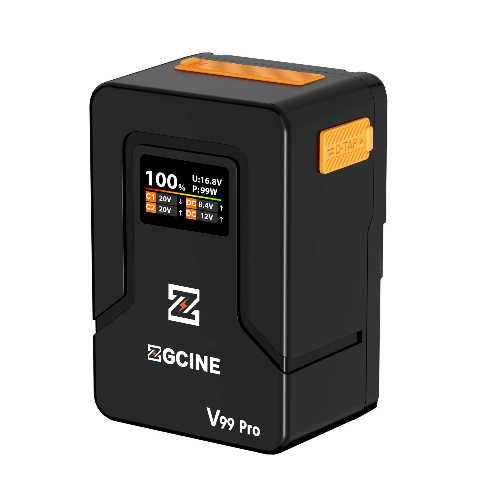 ZGCINE ZG-V99 Pro V Mount batterij 14,8 V 99,9 Wh Power Bank Li-ion batterijen voor camera's/telefoons/LED-videolamp Snel opladen