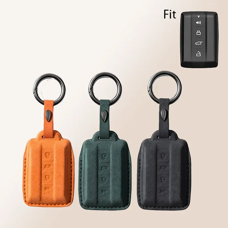 

Suede For Great Wall GWM WEY TANK 300 500 Tank300 Tank50 Remote Smart Car Key Case Cover Holder Fob Accessories